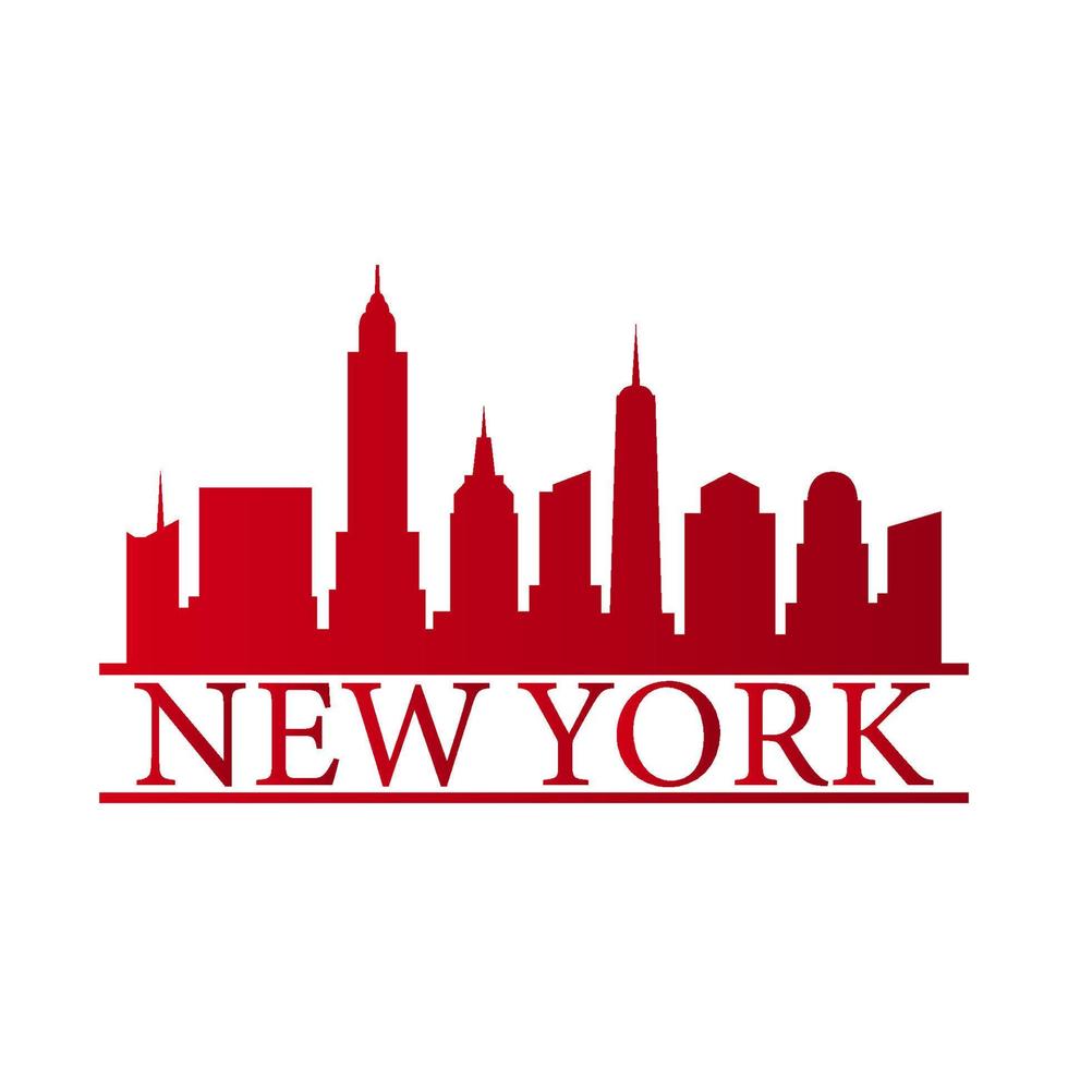 Skyline von New York illustriert vektor