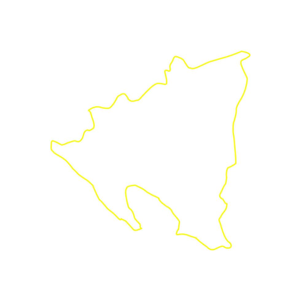 Nicaragua-Karte illustriert vektor