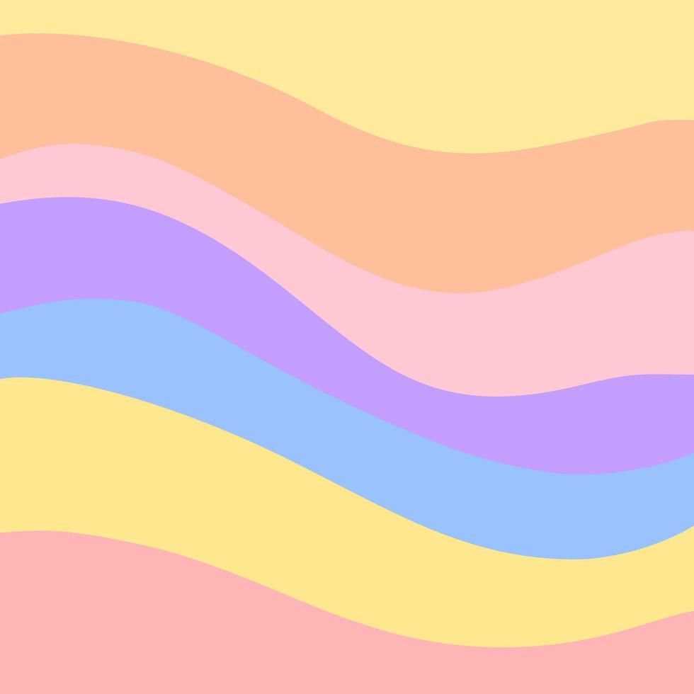 pastellfarbener Regenbogen-Vektor-Design-Hintergrund vektor