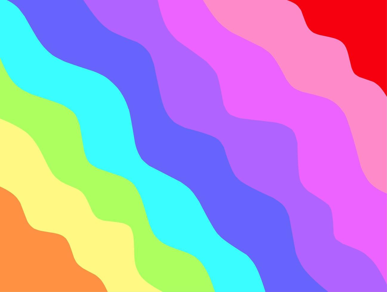 Pastellregenbogenwellen-Hintergrundbild-Vektordesign vektor