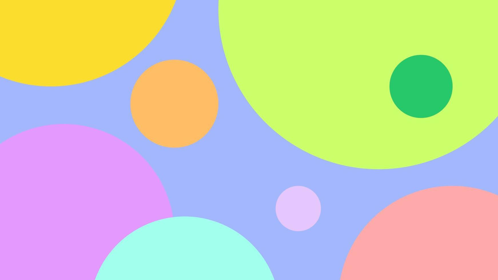 pastellfärgad bakgrund med cirklar vektor