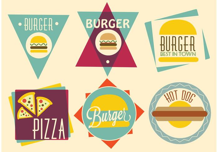 Free vector fast food designs