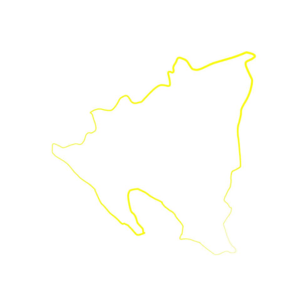 Nicaragua-Karte illustriert vektor