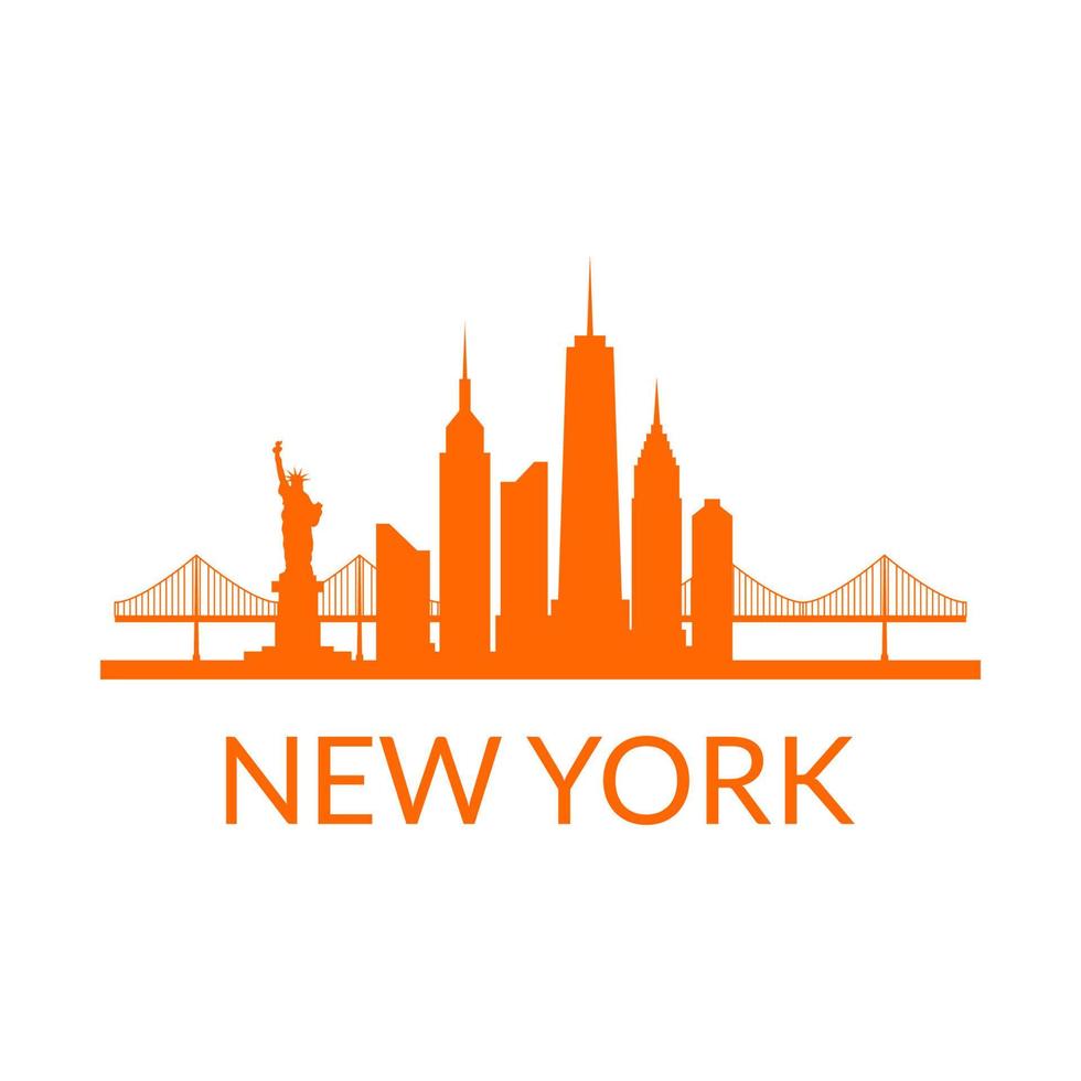 Skyline von New York illustriert vektor