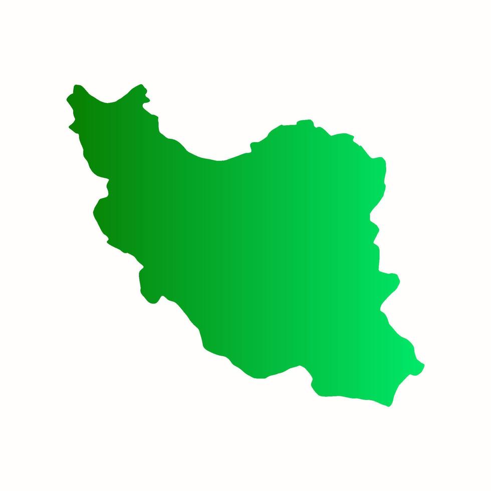 illustrerad Iran karta vektor