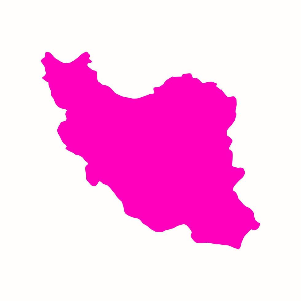 illustrerad Iran karta vektor