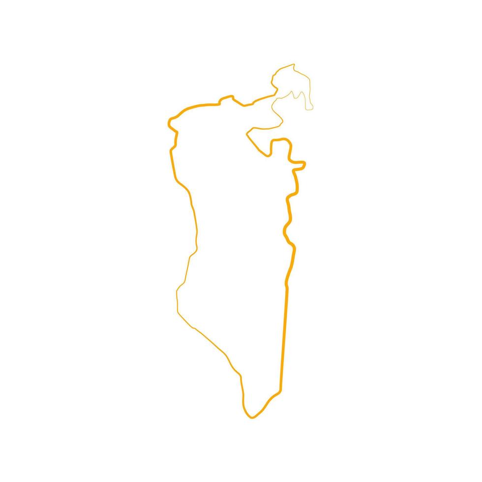 Bahrain-Karte illustriert vektor