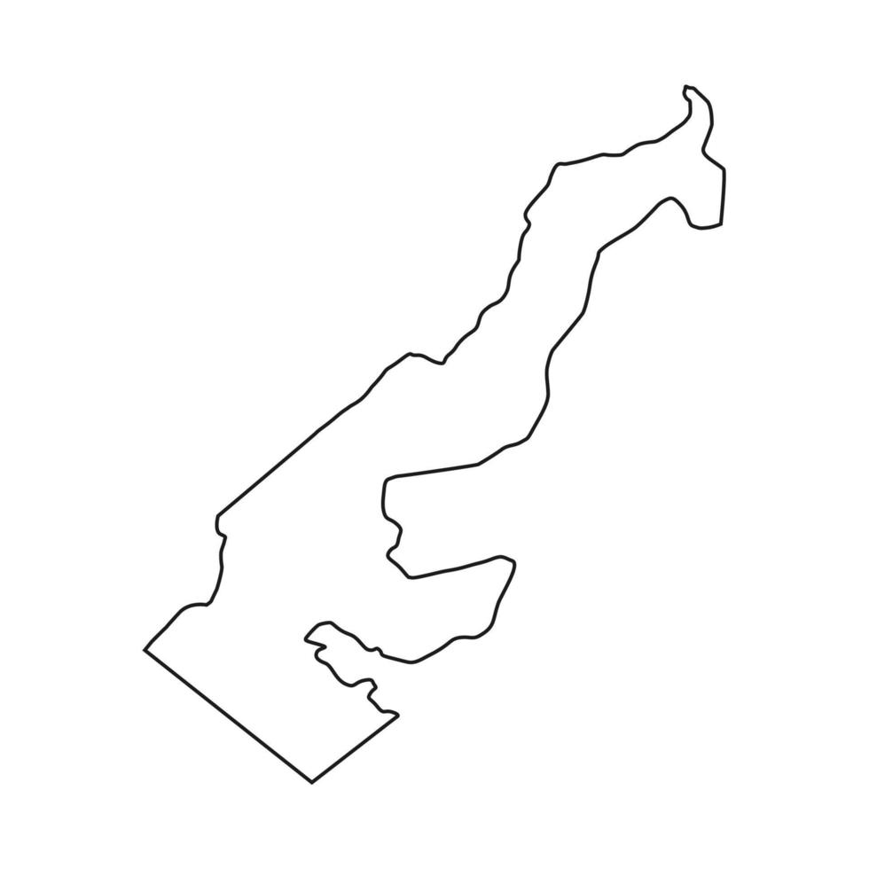 Illustrierte Karte von Monaco vektor