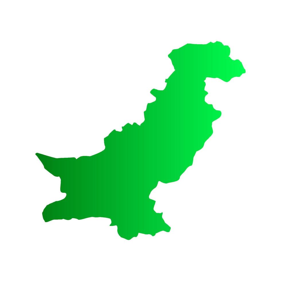 illustrerad pakistan karta vektor