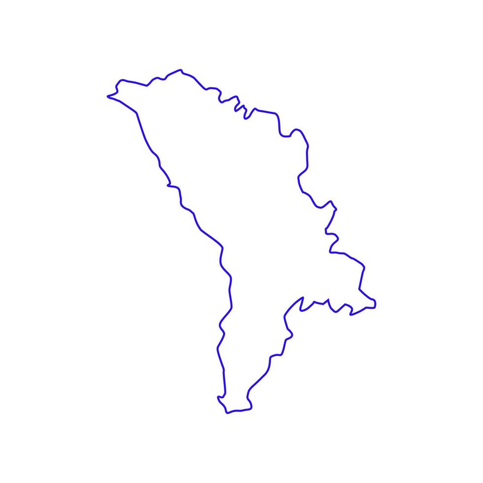 moldavien karta illustrerad vektor