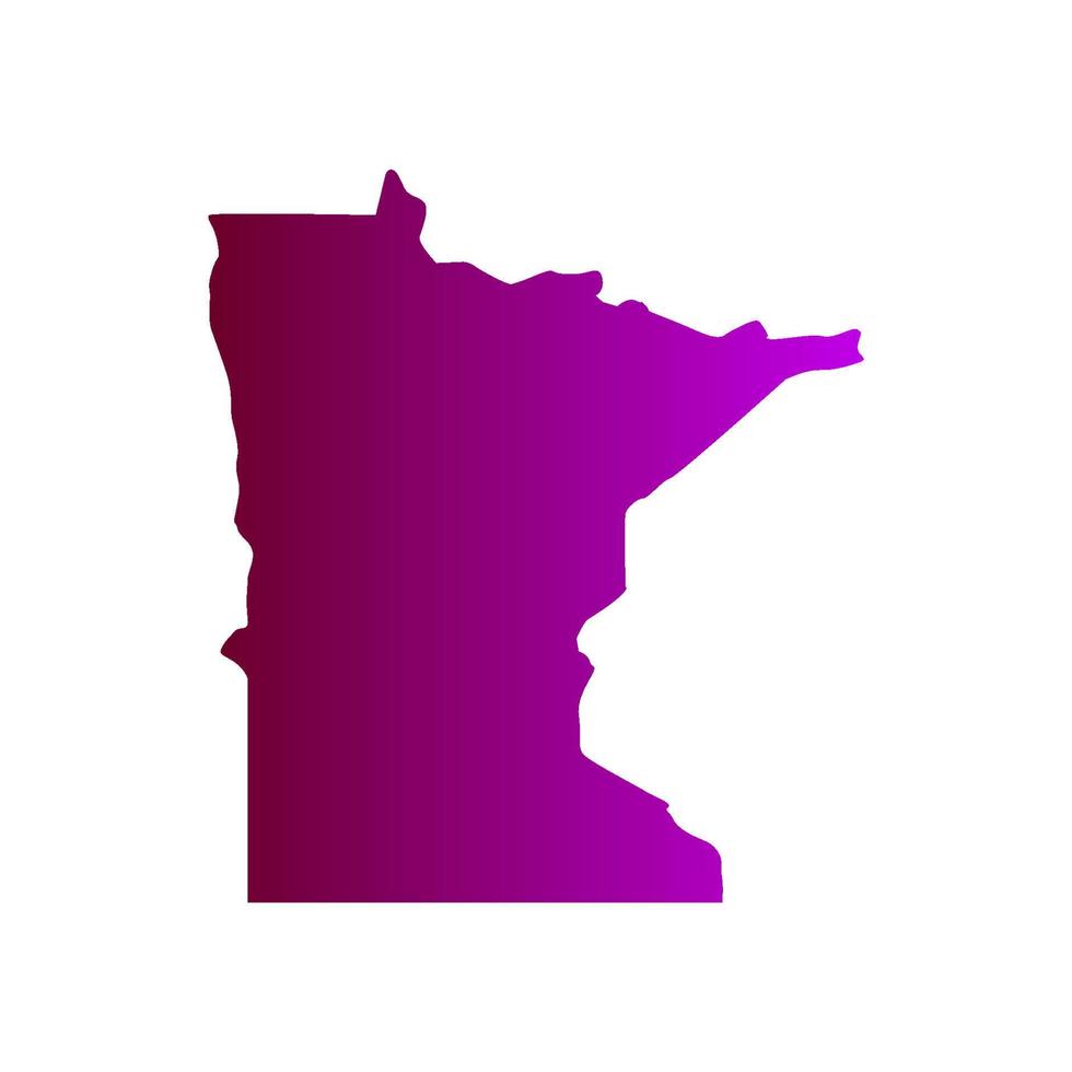 Minnesota-Karte illustriert vektor