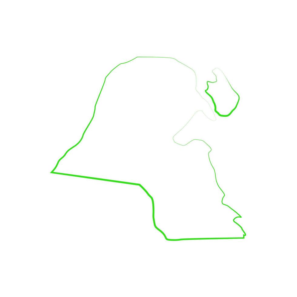 Kuwait-Karte illustriert vektor