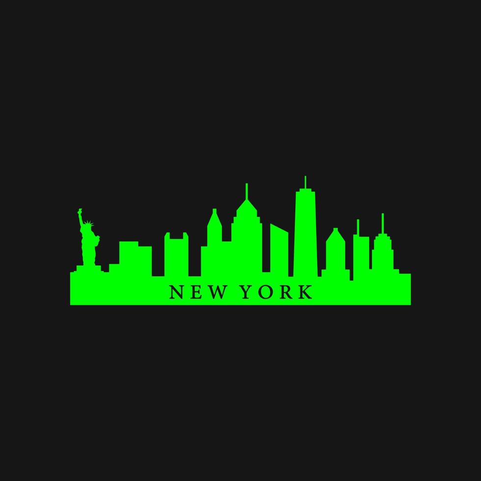 New Yorks skyline illustrerad vektor