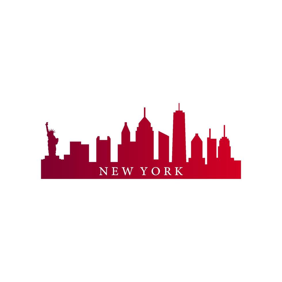 Skyline von New York illustriert vektor