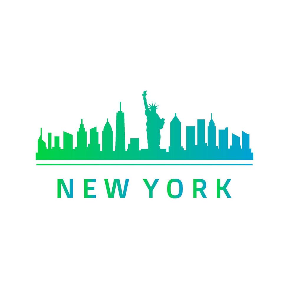 Skyline von New York illustriert vektor