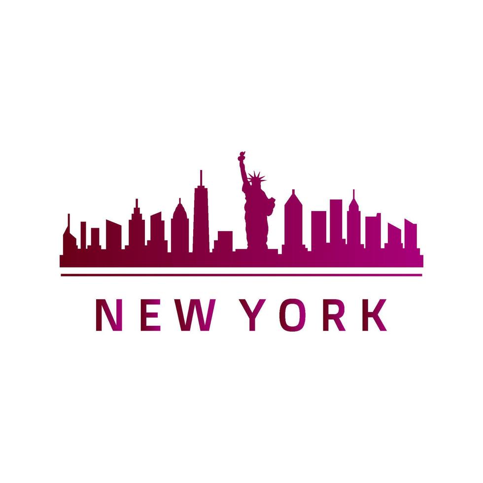 Skyline von New York illustriert vektor