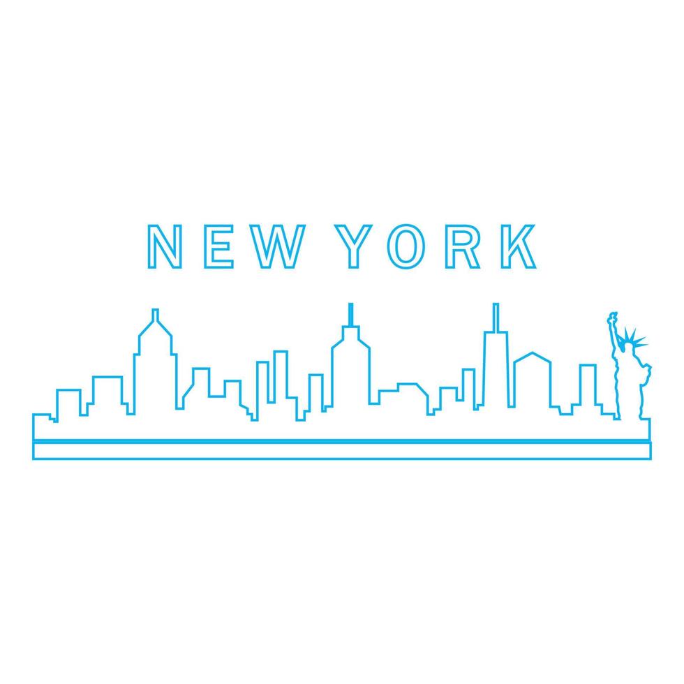 Skyline von New York illustriert vektor