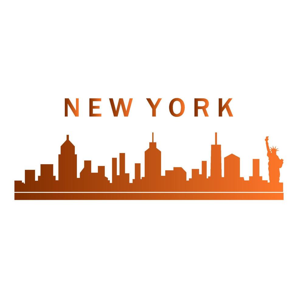 Skyline von New York illustriert vektor