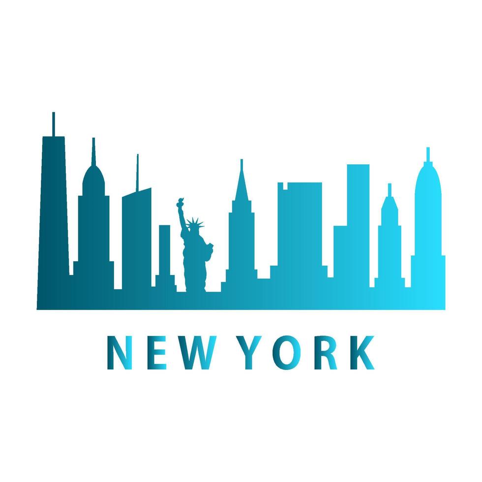 Skyline von New York illustriert vektor