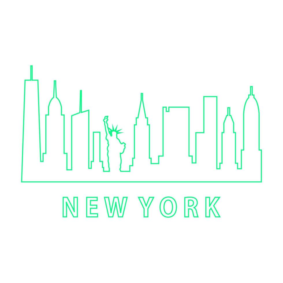 Skyline von New York illustriert vektor