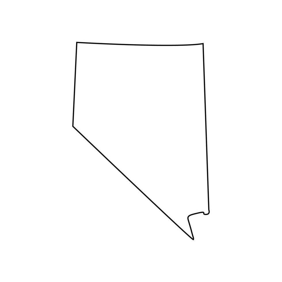 Nevada-Karte illustriert vektor