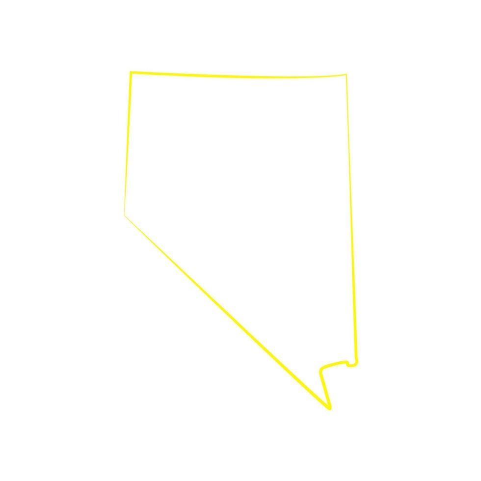 Nevada-Karte illustriert vektor