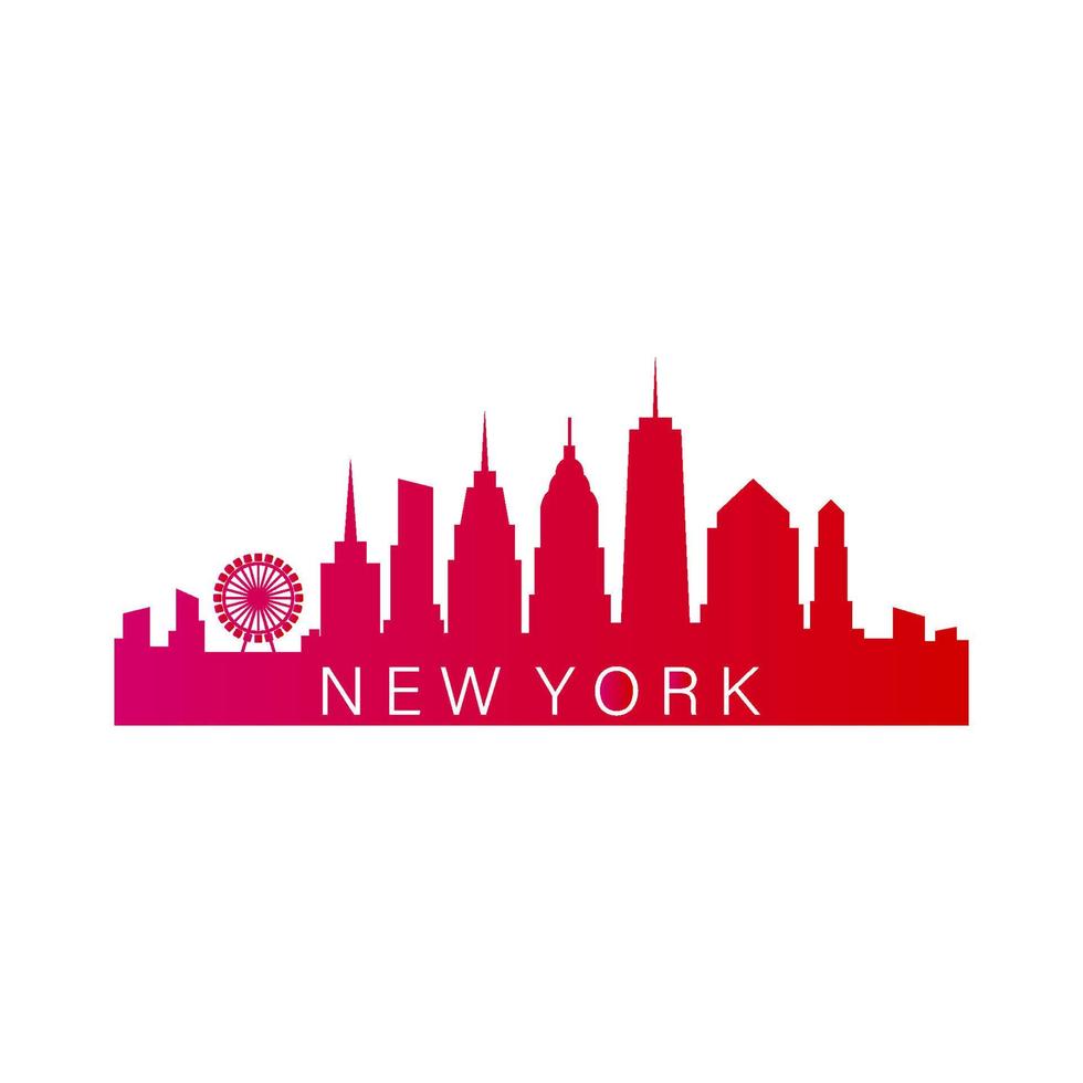 Skyline von New York illustriert vektor