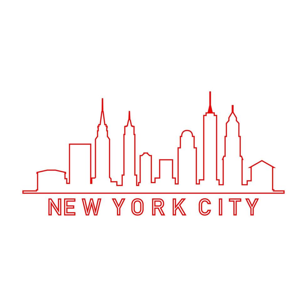 Skyline von New York illustriert vektor