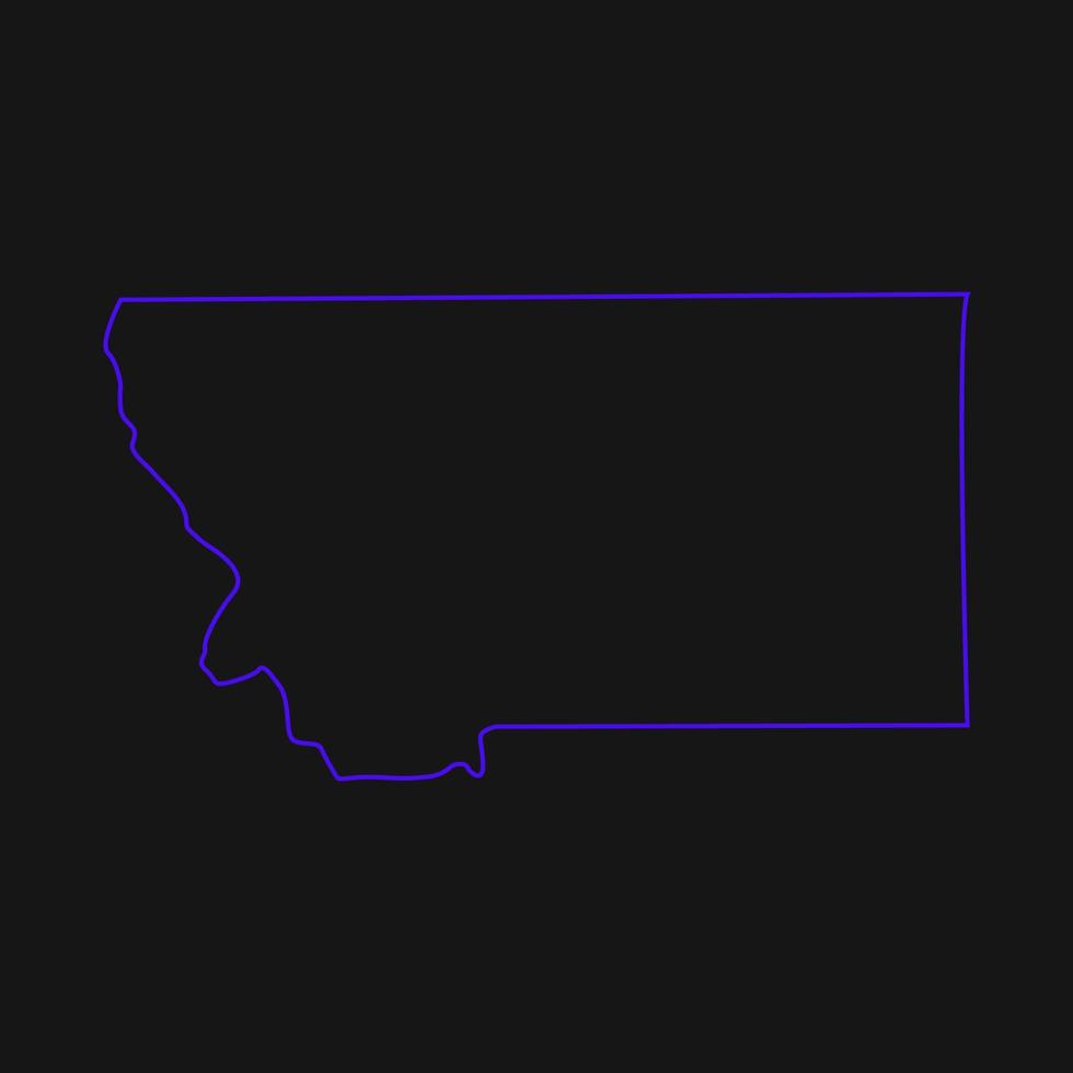 Montana-Karte illustriert vektor