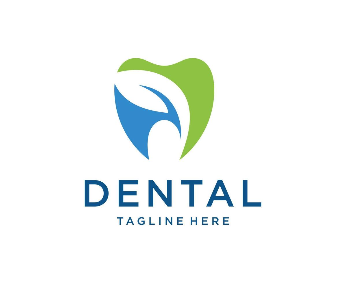 tandvård logotyp tänder tand abstrakt design vektor mall