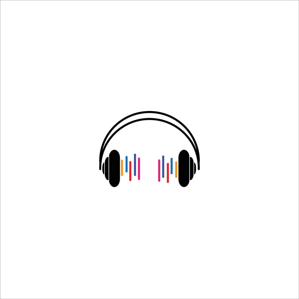 headset kock vektor illustration för logotyp och ikon