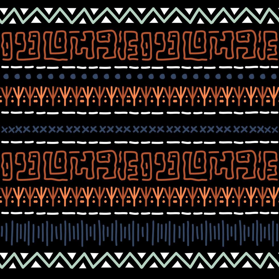 navajo sömlösa mönster. ikat bakgrund med traditionell design textur vektor