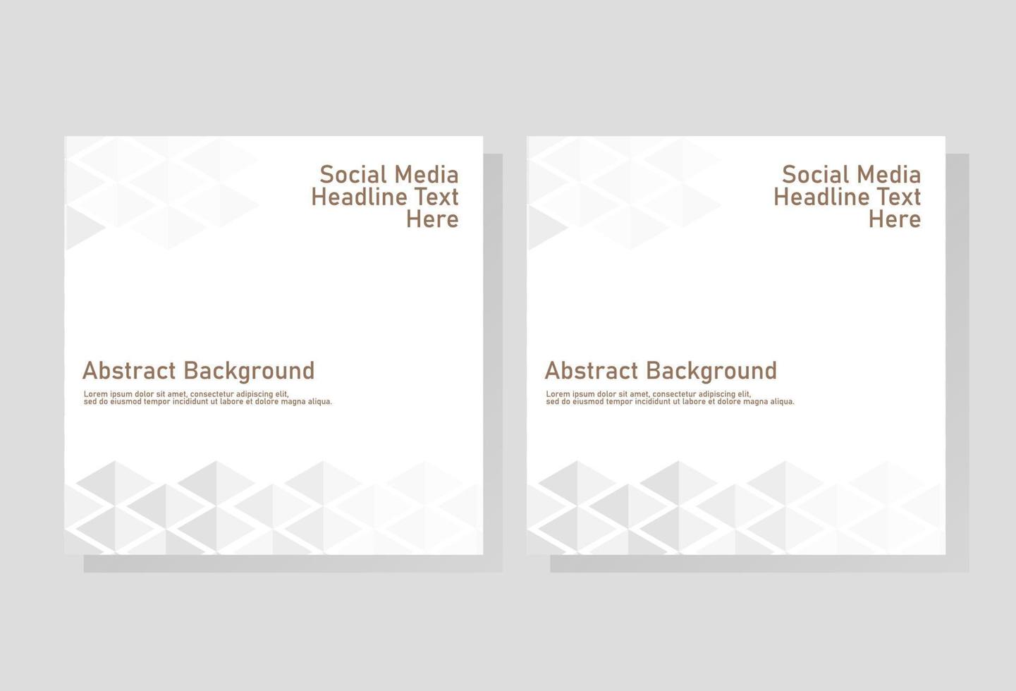 minimalistisk design sociala medier post banner, vektor eps 10
