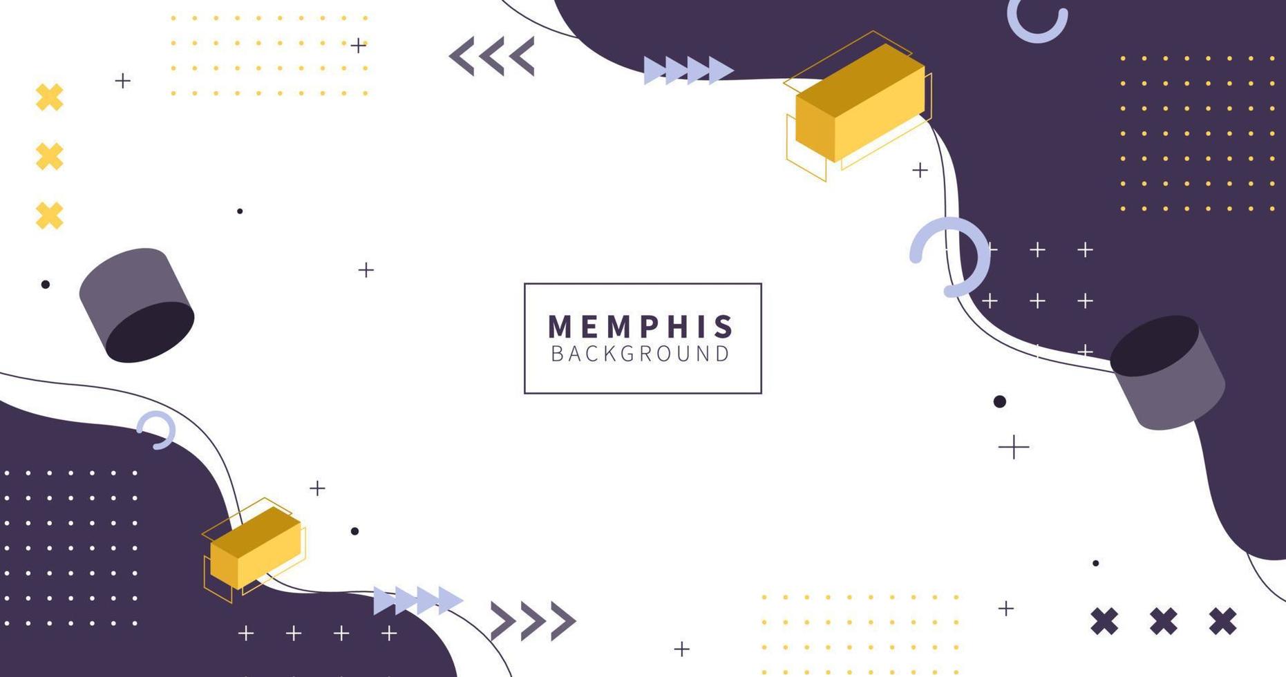 abstrakter geometrischer moderner Hintergrund im Memphis-Stil, sanfte Farbe, Vektor eps 10