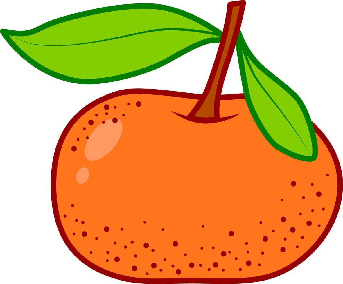 clipart för tecknade julbilder. frukt vektor illustration