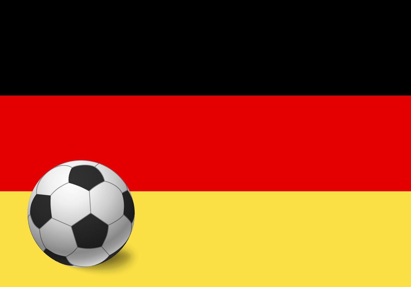 deutschlandfahne und fußball vektor