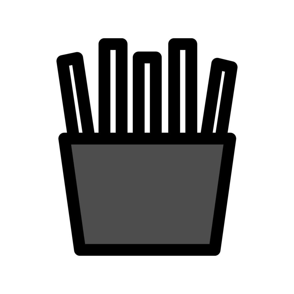 illustration vektorgrafik av pommes frites fransk ikon vektor