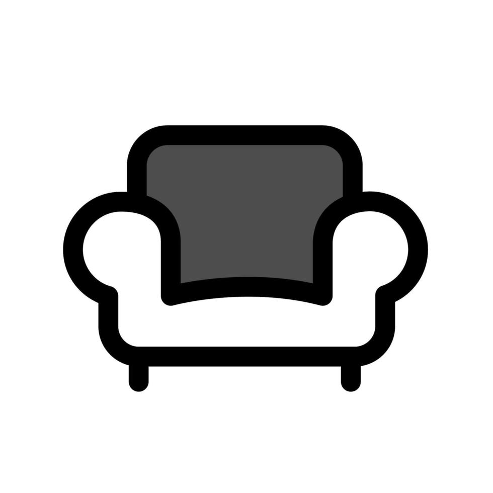 Abbildung Vektorgrafik Sofa-Symbol vektor