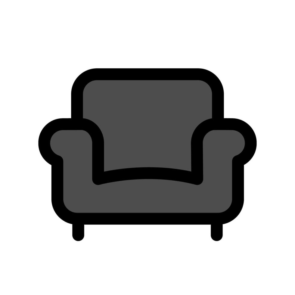 Abbildung Vektorgrafik Sofa-Symbol vektor