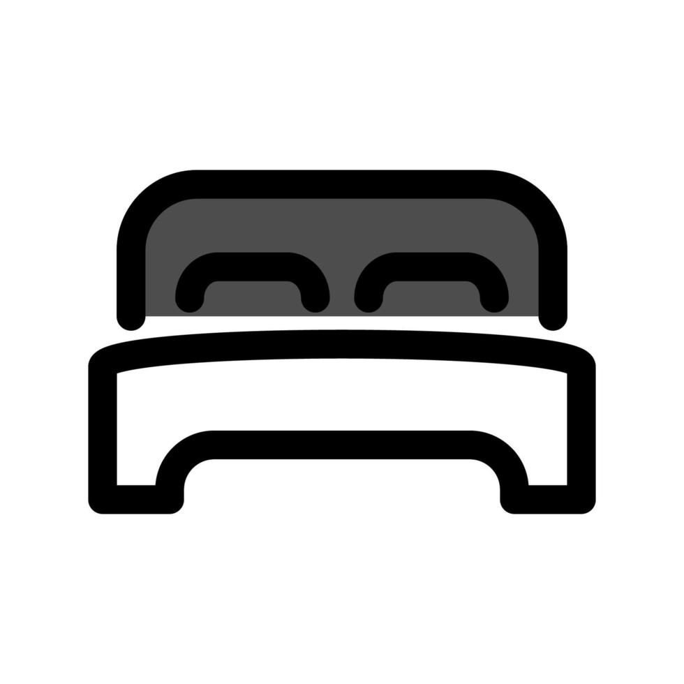 Abbildung Vektorgrafik Bett-Symbol vektor