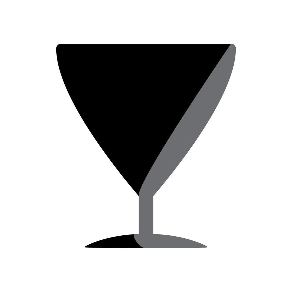 Abbildung Vektorgrafik von Weinglas-Symbol vektor