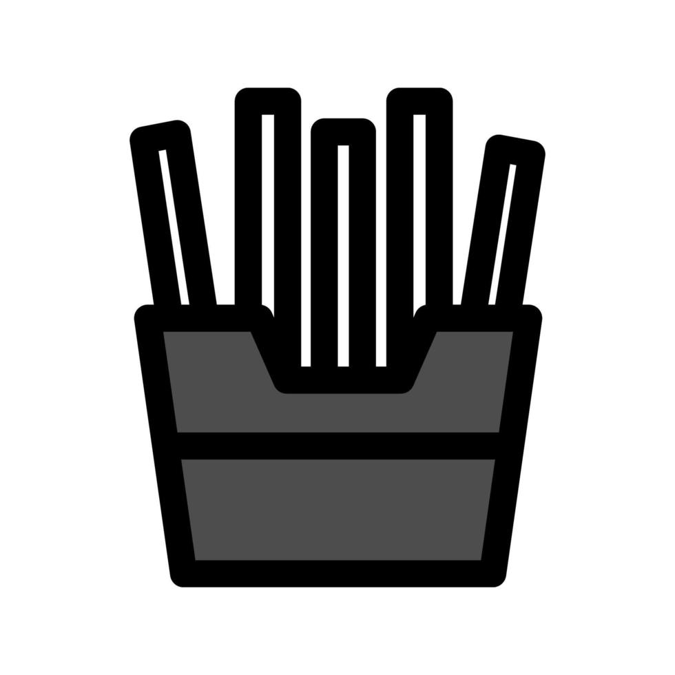 illustration vektorgrafik av pommes frites fransk ikon vektor