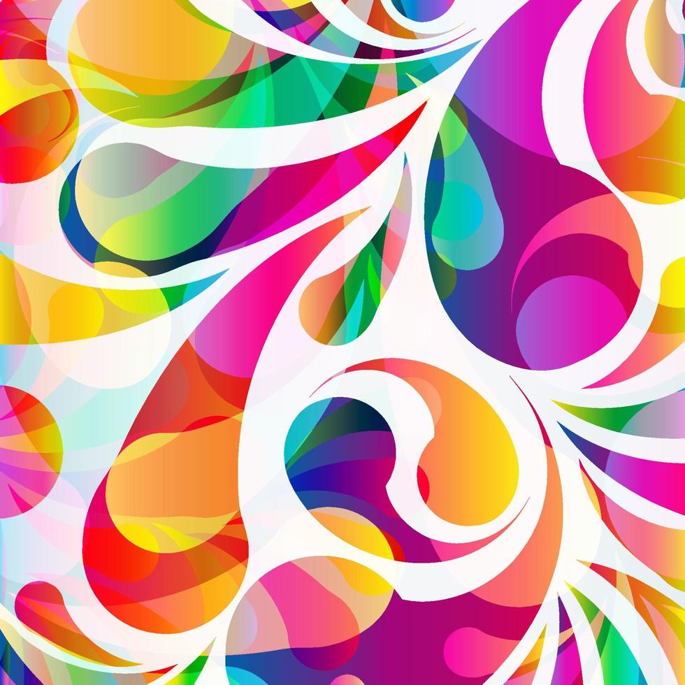 abstrakt färgglada båg-drop bakgrund. vektor. vektor