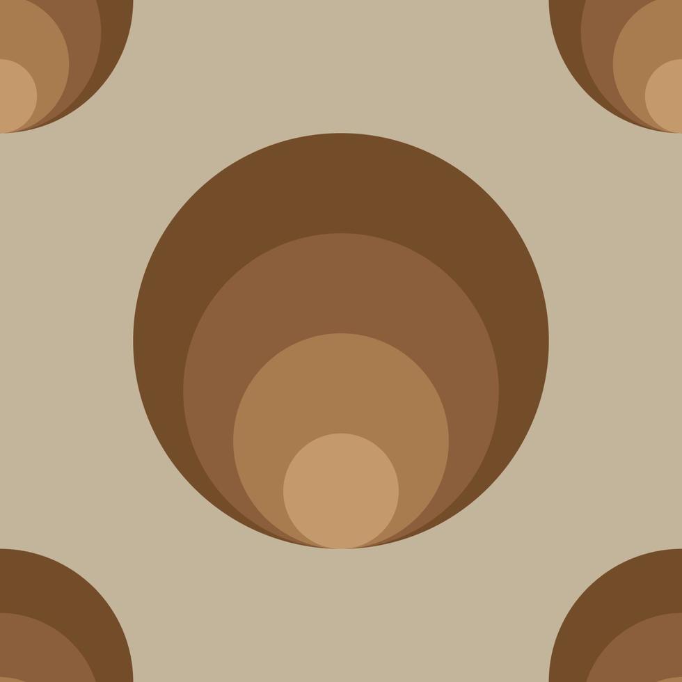 abstrakt ellips sömlösa mönster bakgrundsdesignmall, grå, brun vektor