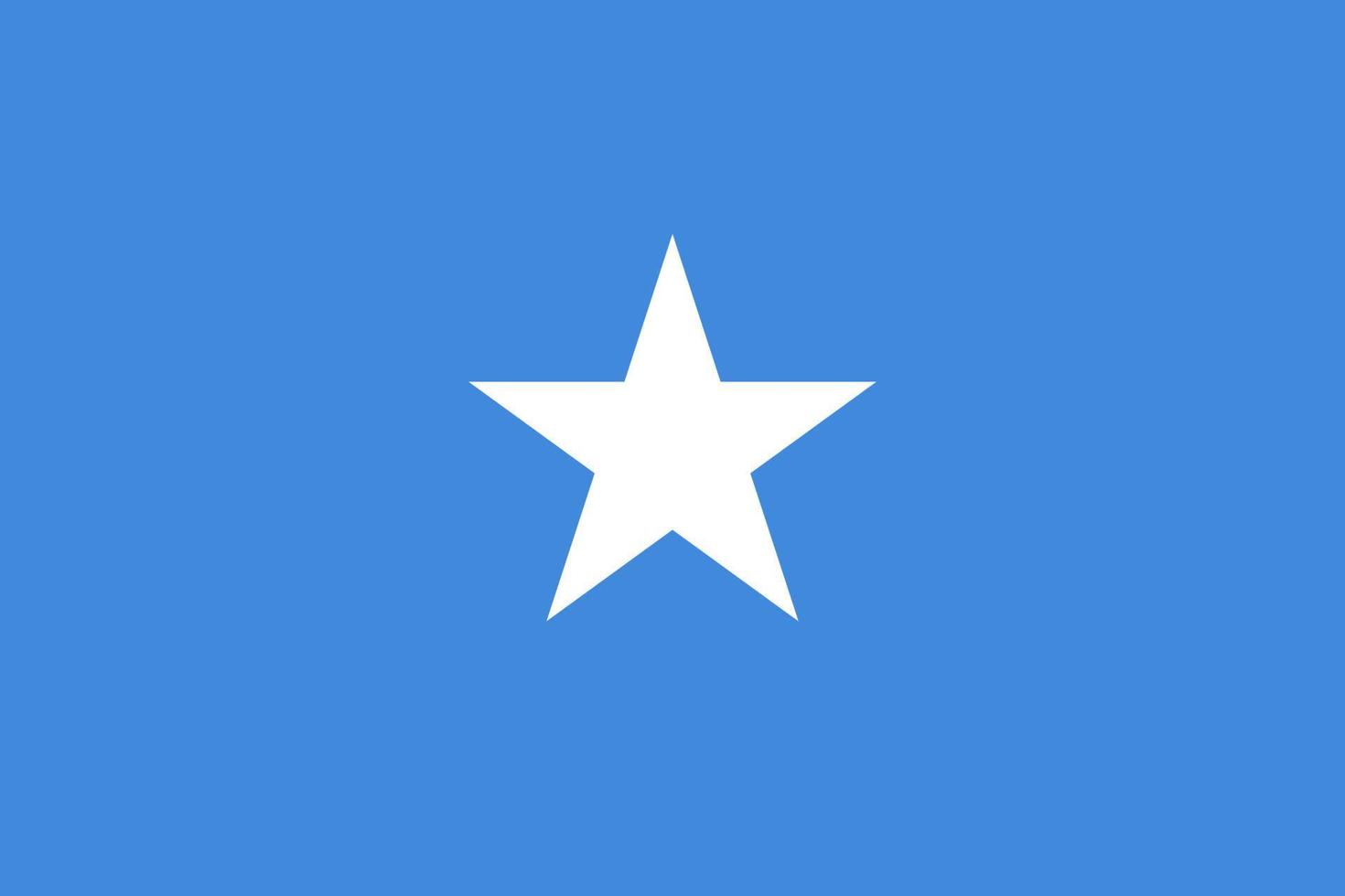 flache illustration der somalia-flagge vektor