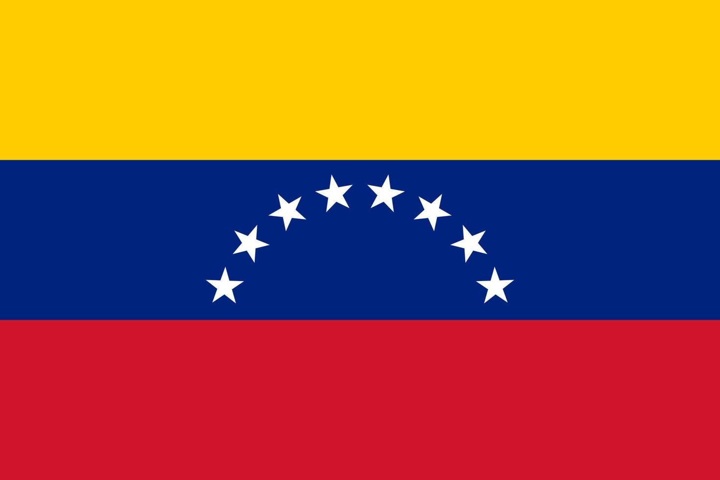 flache illustration der venezuela-flagge vektor