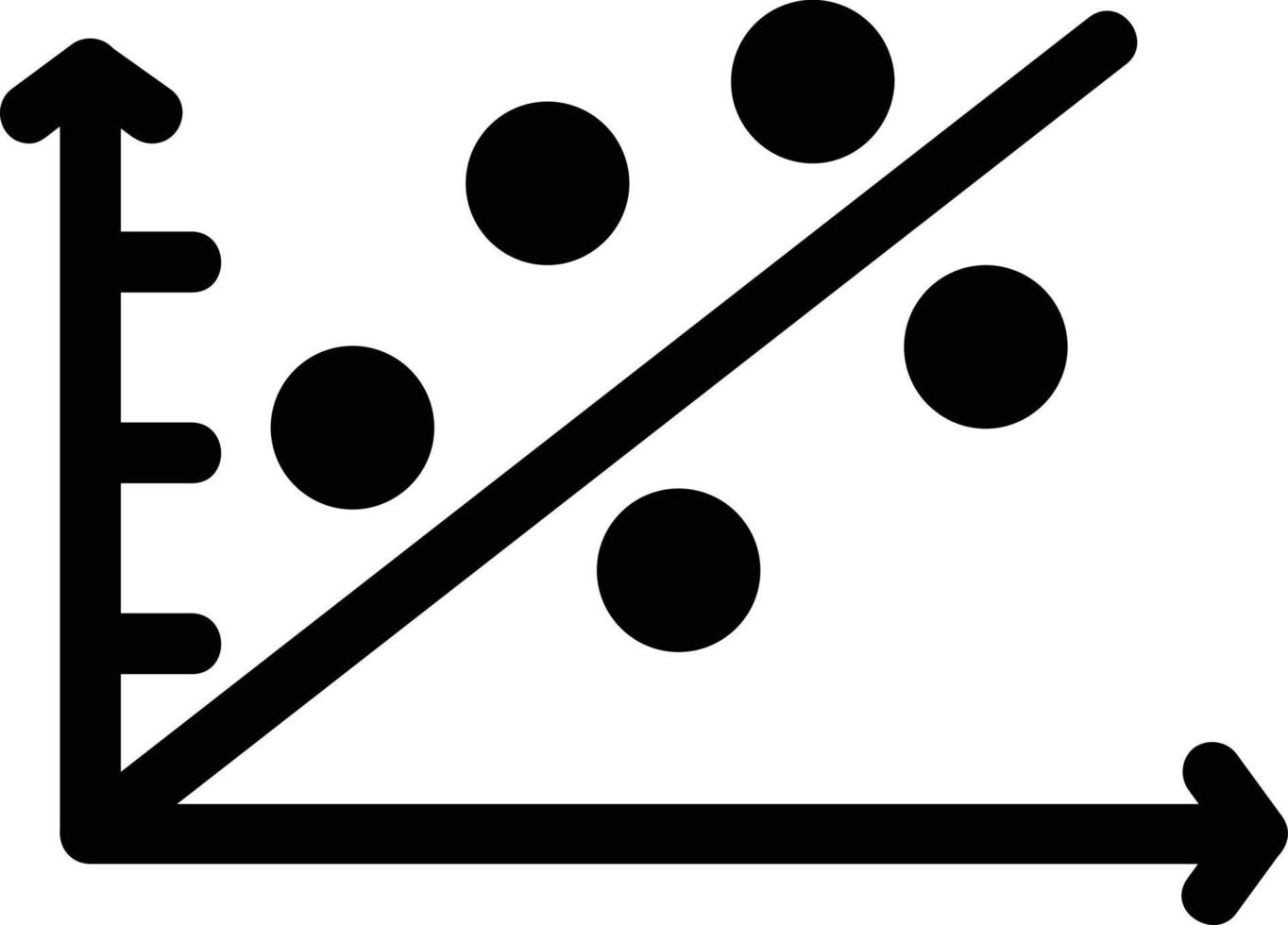 Scatter-Plot-Glyphe-Symbol vektor