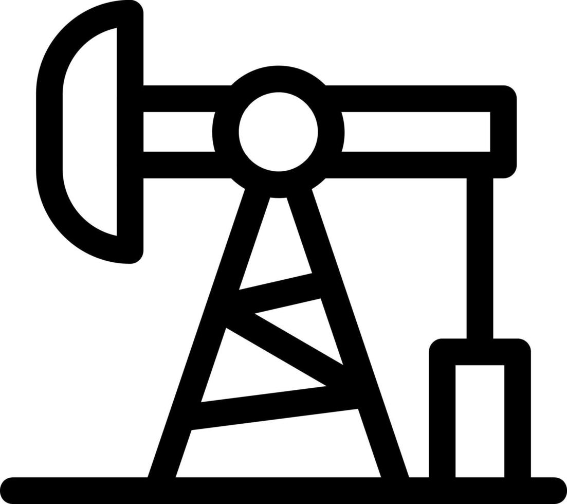 Symbol für die Ölpumpenlinie vektor