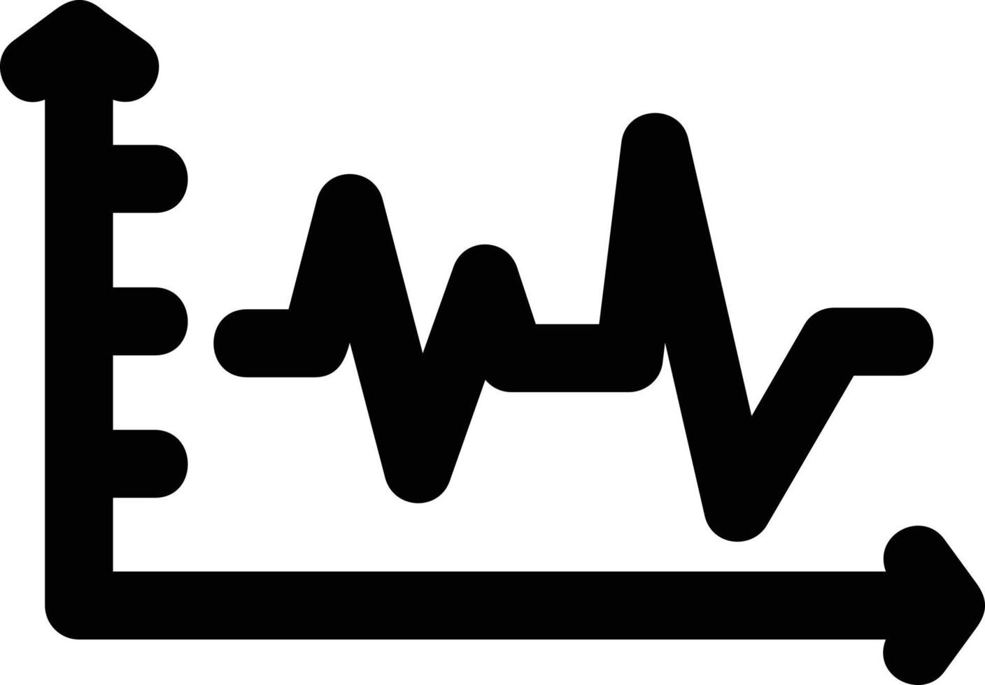 Glyphensymbol für Inflationsdiagramm vektor