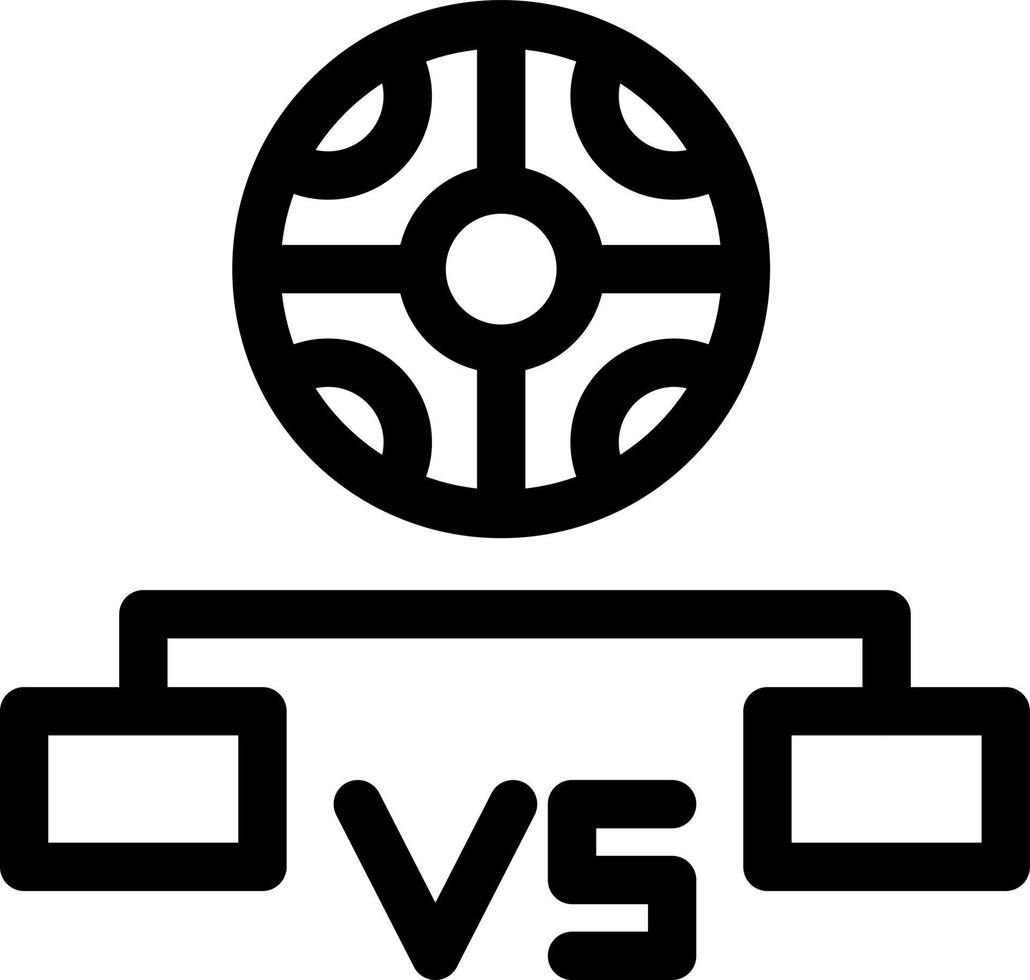 ikon för spelturneringslinje vektor